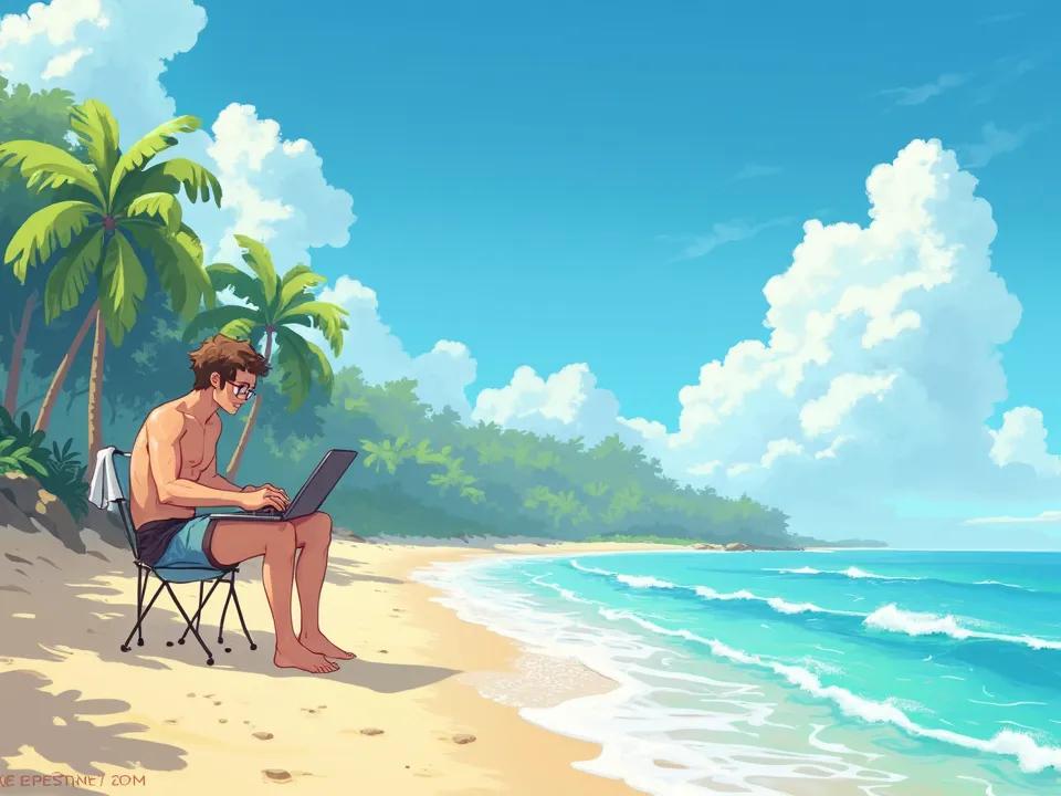 Workation: Ketika Laptop Bertemu Pantai, Mungkinkah Produktivitas dan Pina Colada Bersatu?