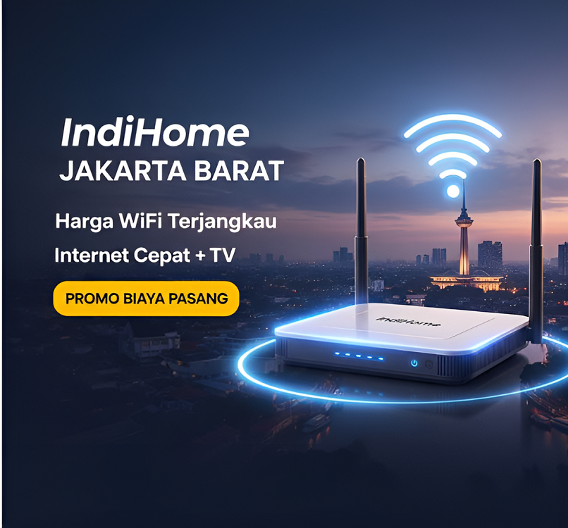 IndiHome Jakarta Barat | Harga Biaya Pasang WiFi IndiHome Internet Saja Perbulan Plus TV!