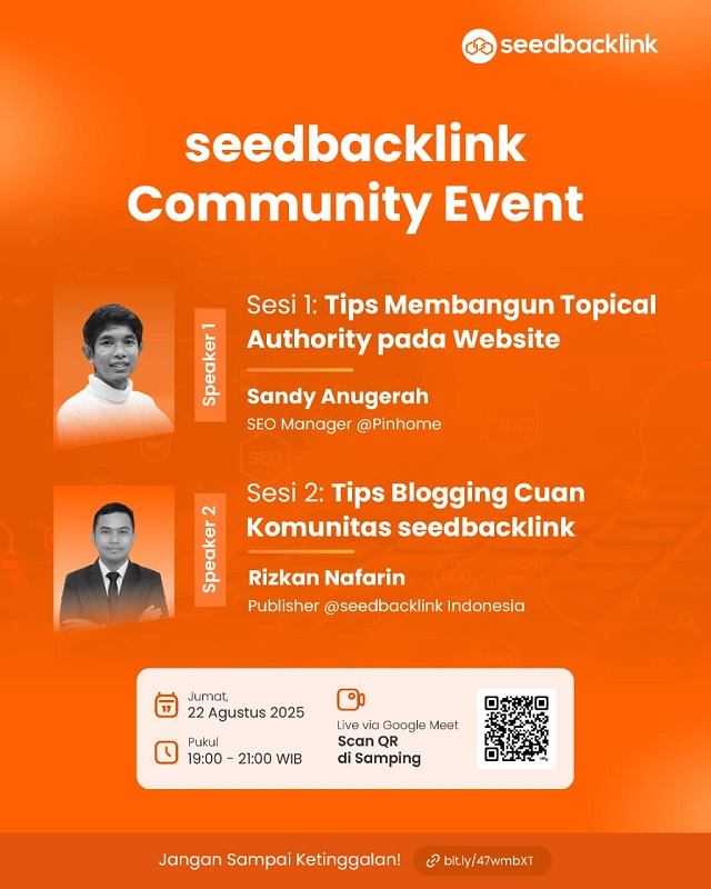 Webinar Tips Blogging Cuan Seedbacklink Community 2025