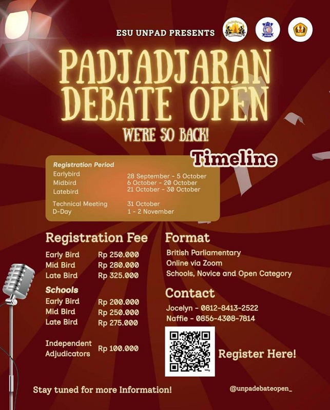 Padjadjaran Debate Open 2025 Online Registration