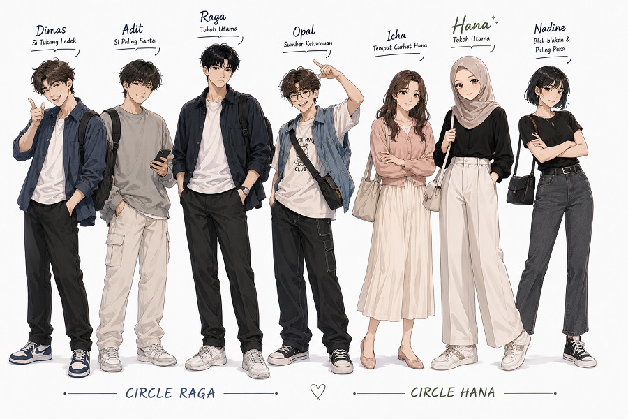Mengenal Karakter KopiMatcha – Raga & Hana
